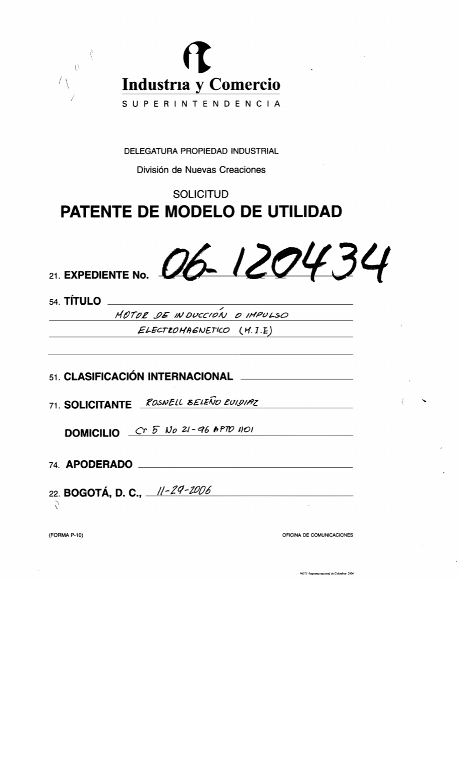 MOTOR DE INDUCCION O IMPULSO ELECTROMAGNETICO (M.I.E)