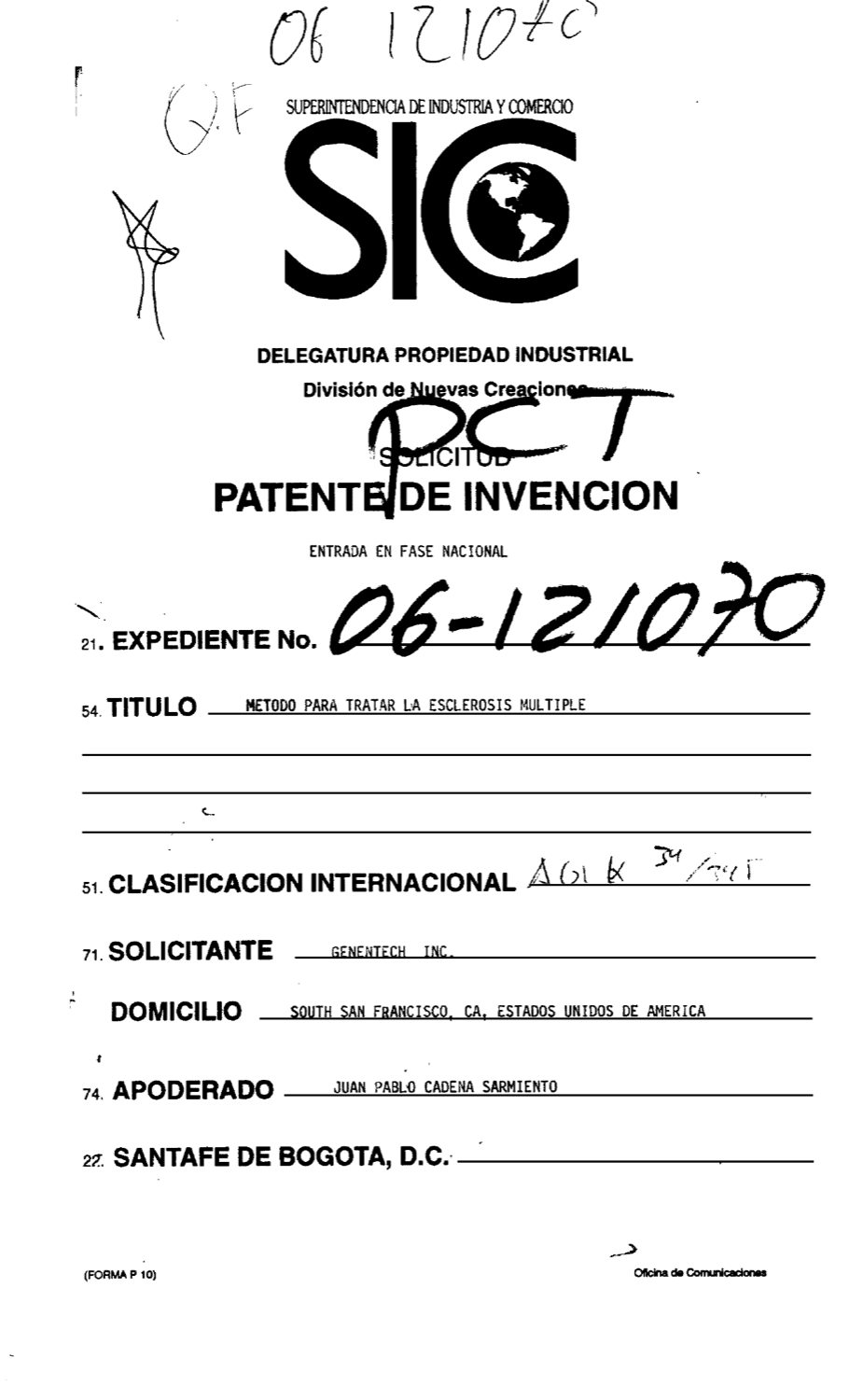 METODO PARA TRATAR LA ESCLEROSIS MULTIPLE