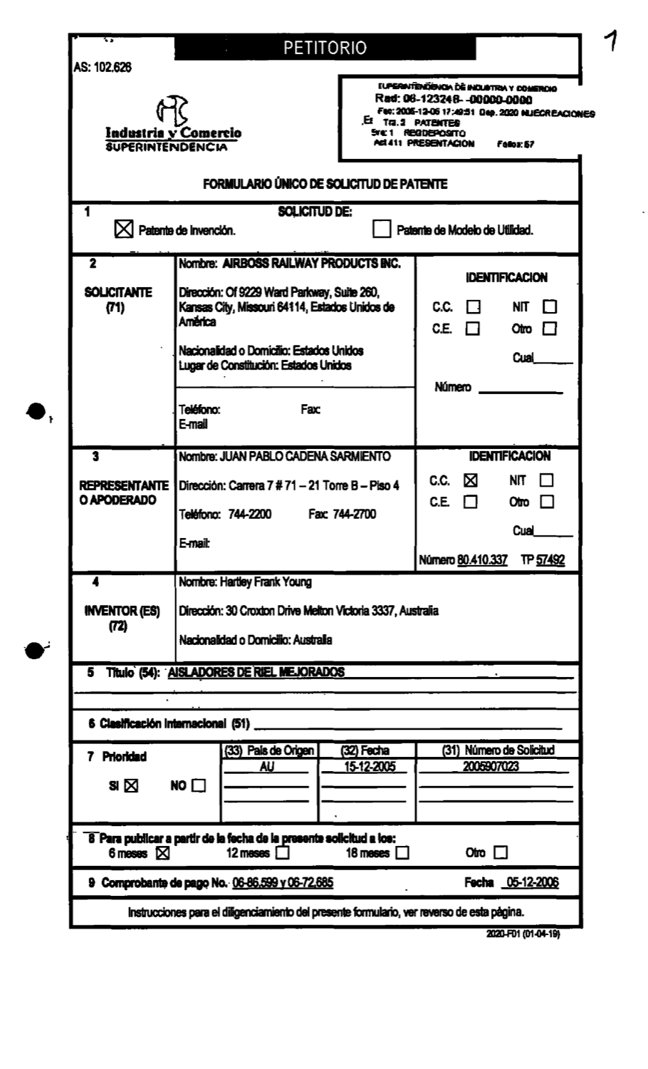 AISLADORES DE RIEL MEJORADOS