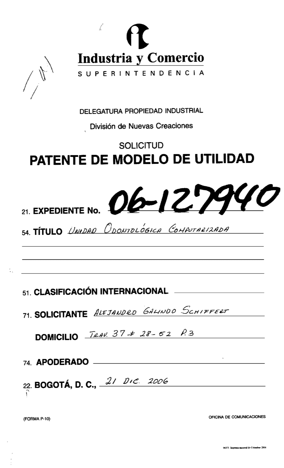 UNIDAD ODONTOLÓGICA COMPUTARIZADA
