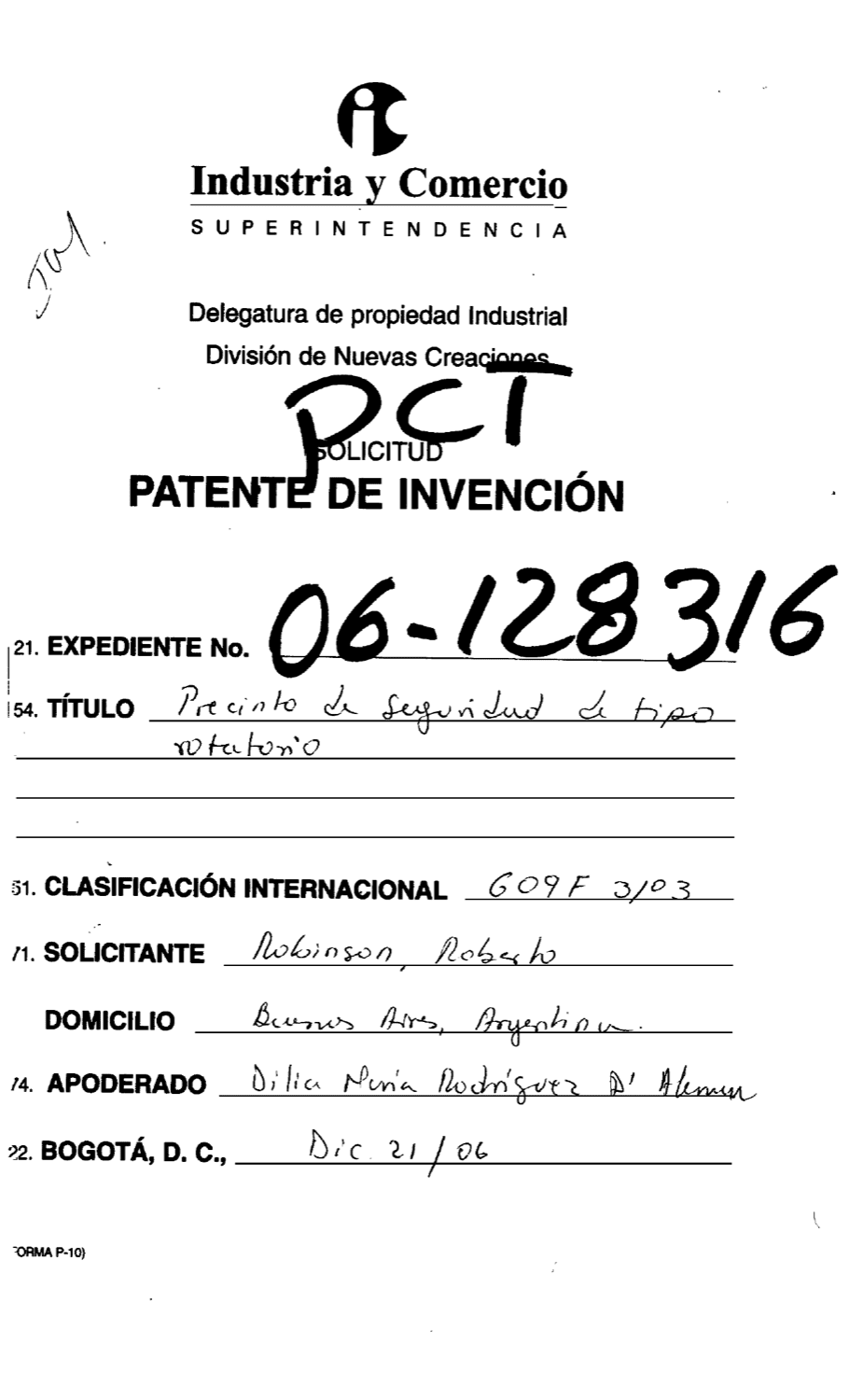 PRECINTO DE SEGURIDAD DE TIPO ROTATORIO