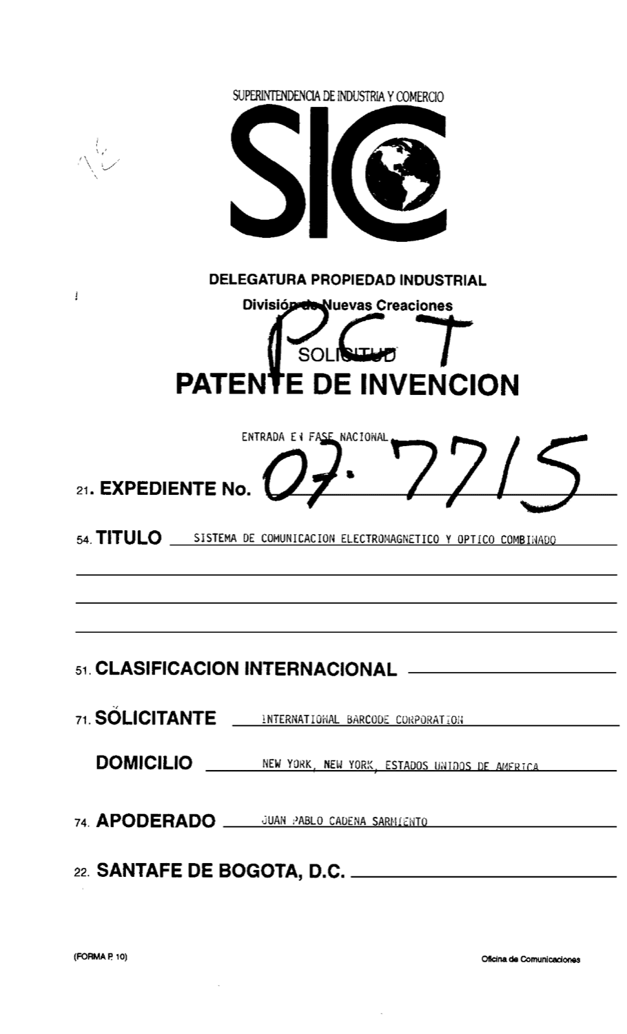 SISTEMA DE COMUNICACION ELECTROMAGNETICO Y OPTICO COMBINADO