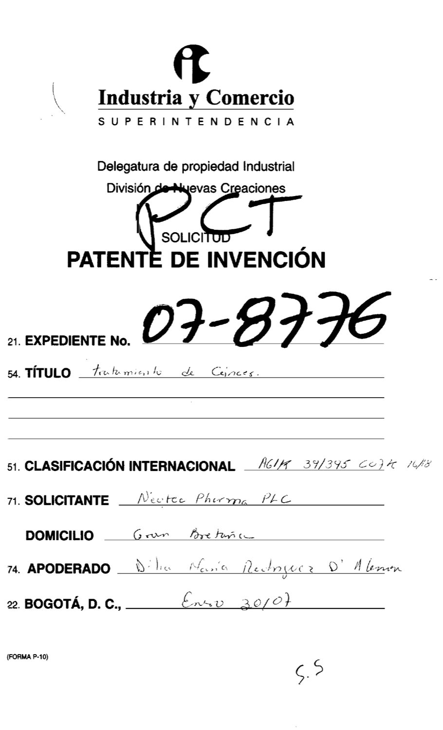 TRATAMIENTO DE CANCER