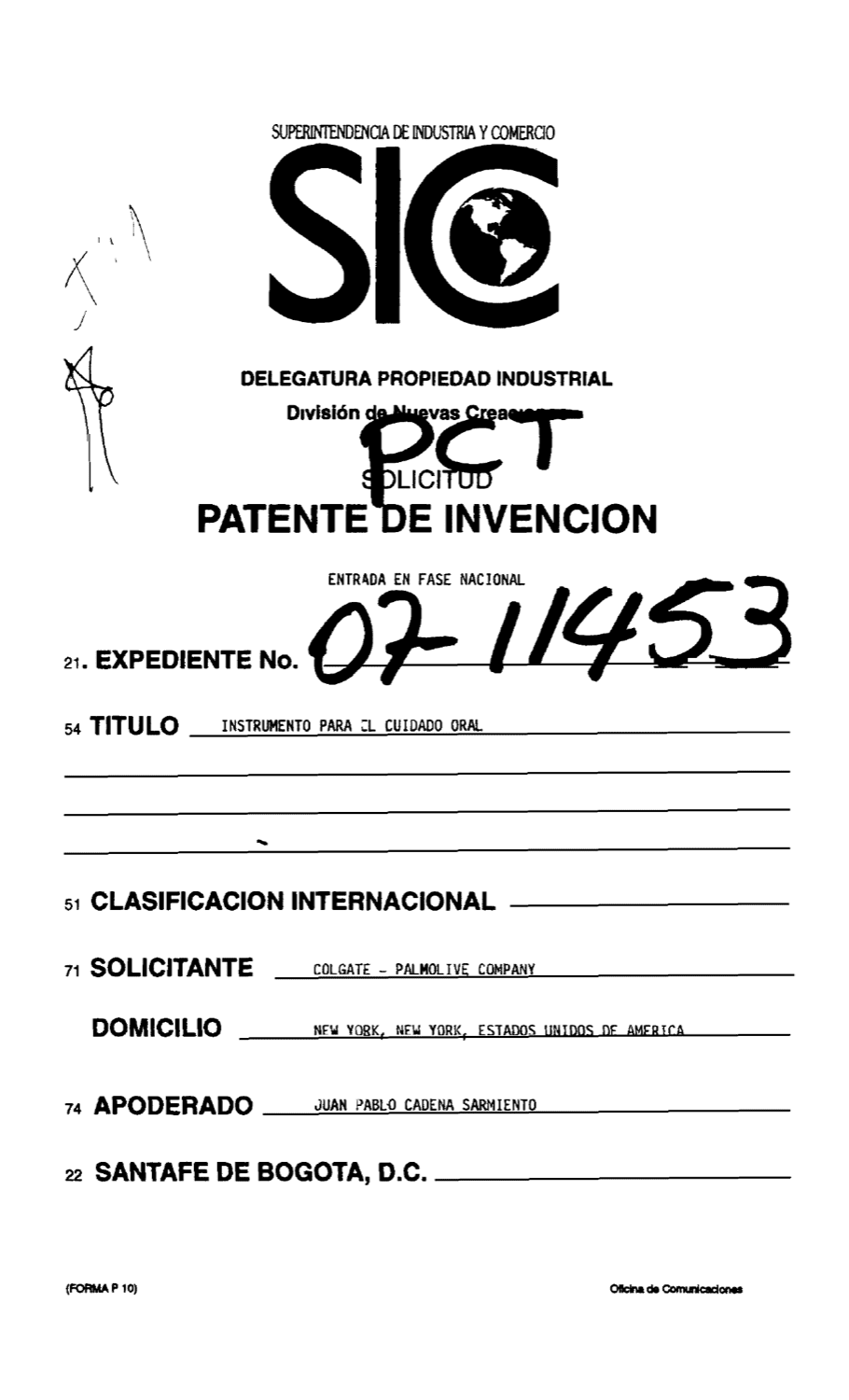 INSTRUMENTO PARA EL CUIDADO ORAL