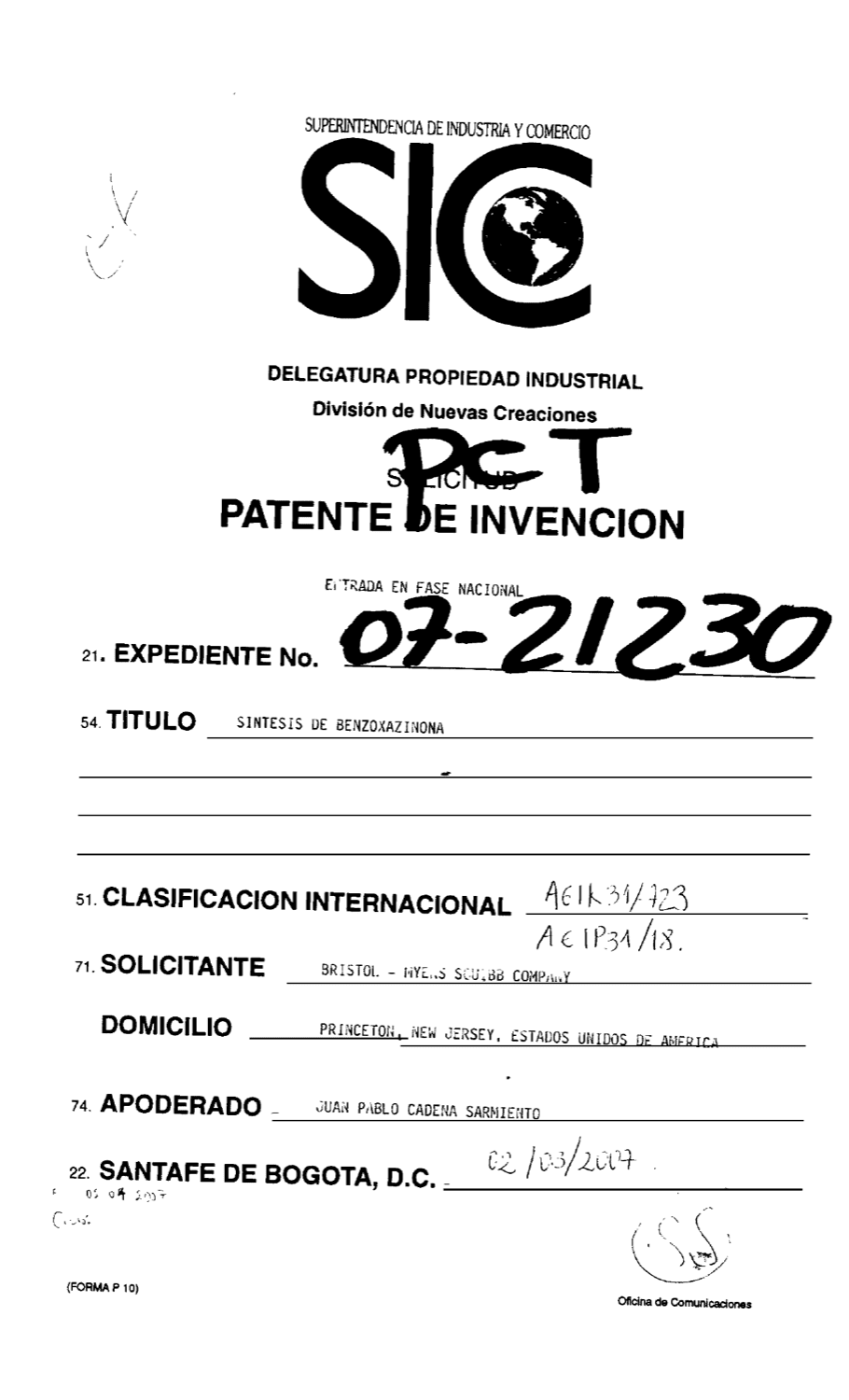 SINTESIS DE BENZOXAZINONA