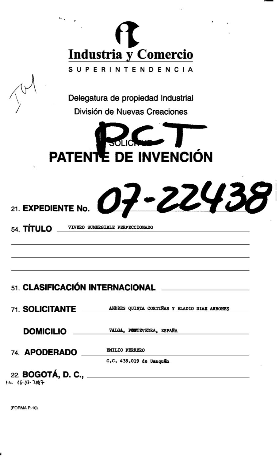 VIVERO SUMERGIBLE PERFECCIONADO