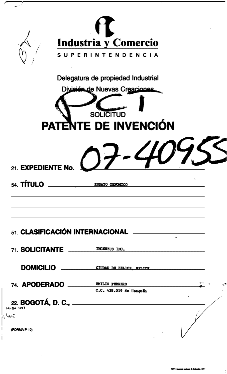 ENSAYO GENOMICO