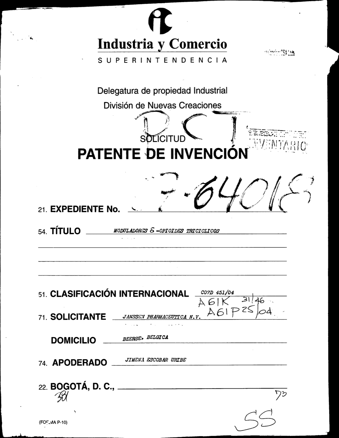 MODULADORES Ä -OPIOIDES TRICICLICOS