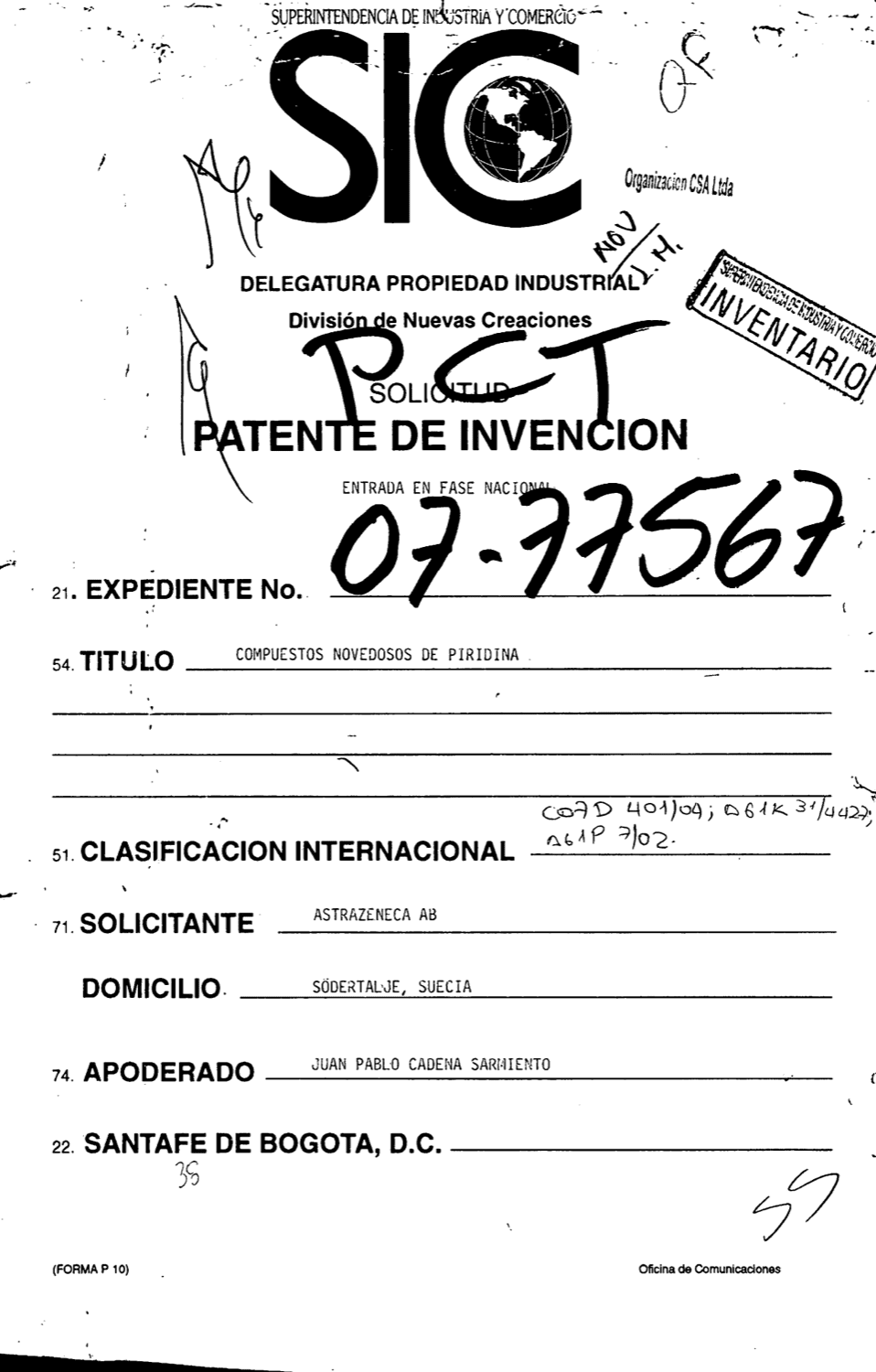 COMPUESTOS NOVEDOSOS DE PIRIDINA