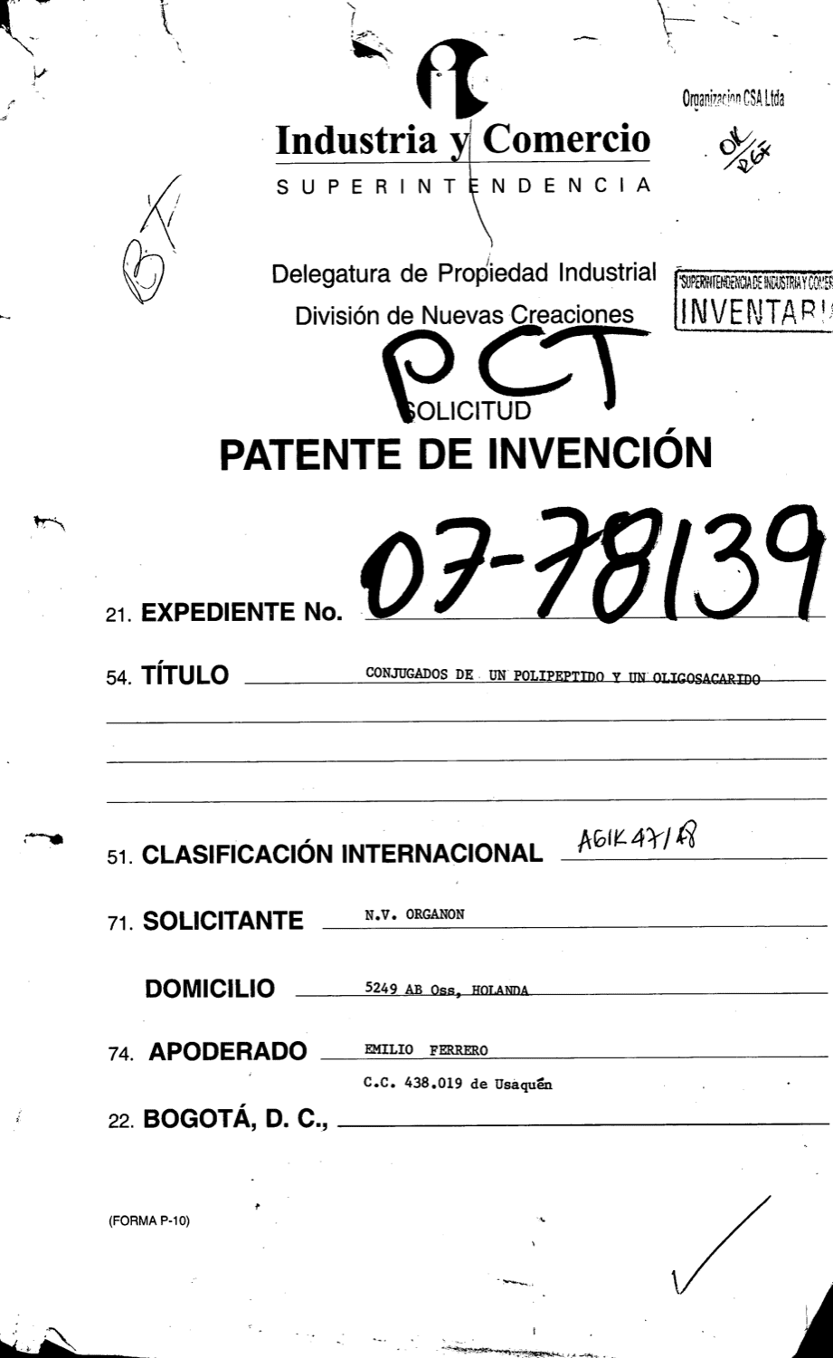 CONJUGADOS DE UN POLIPEPTIDO Y UN OLIGOSACARIDO