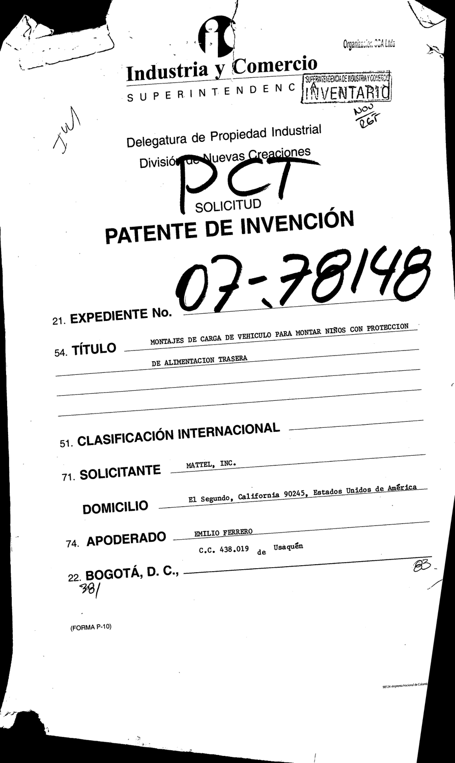 MONTAJES DE CARGA DE VEHICULO PARA MONTAR NIÑOS CON PROTECCION DE ALIMENTACION TRASERA