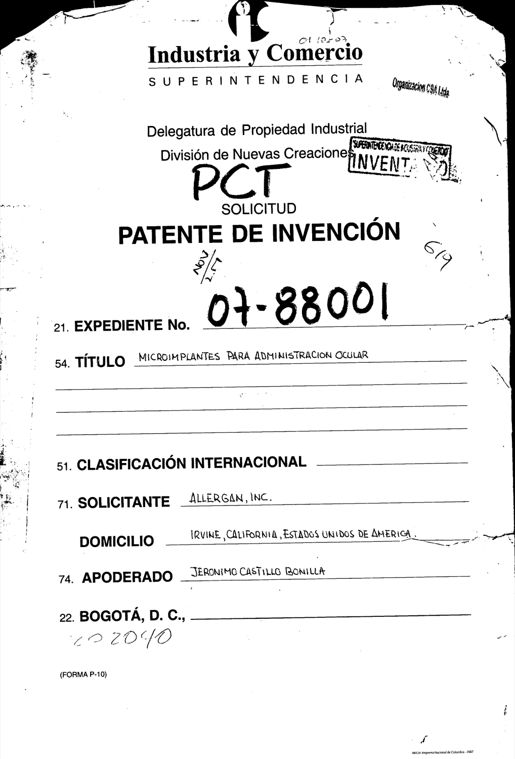 MICROIMPLANTES PARA ADMINISTRACION OCULAR