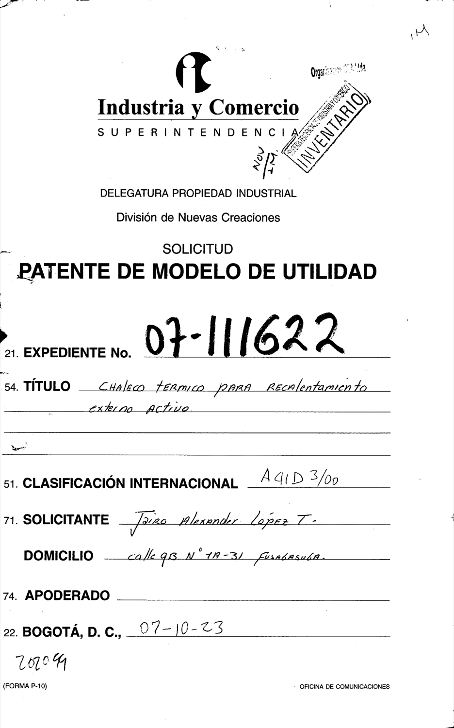 CHALECO TERMICO PARA RECALENTAMIENTO EXTERNO ACTIVO