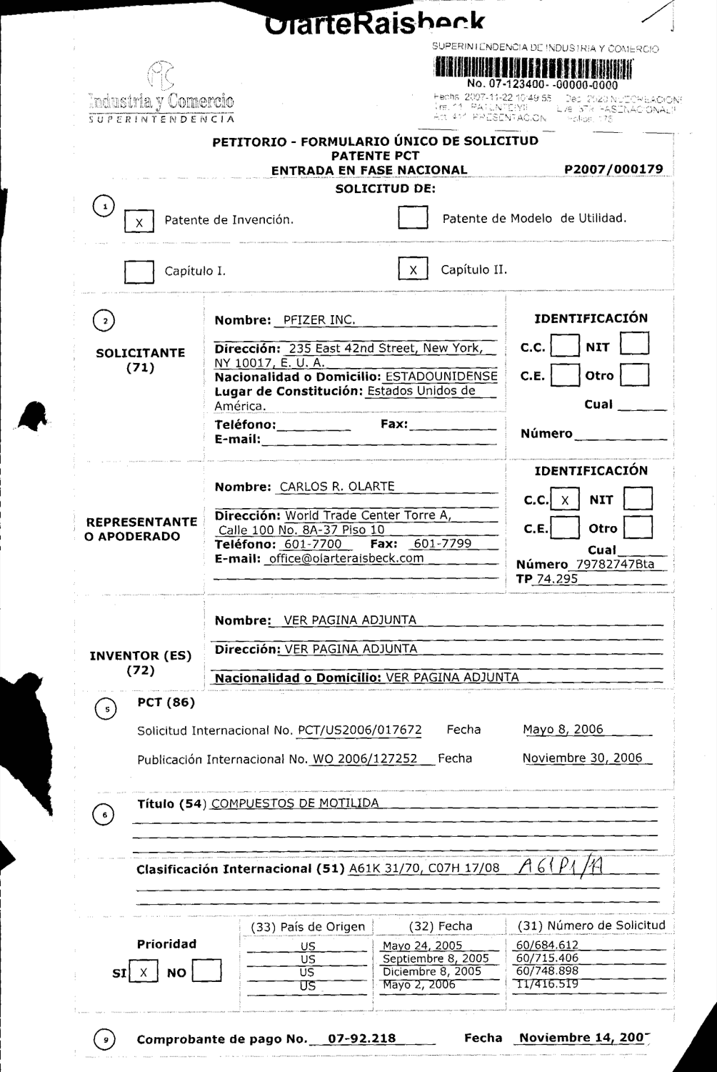 COMPUESTO DE MOTILIDA