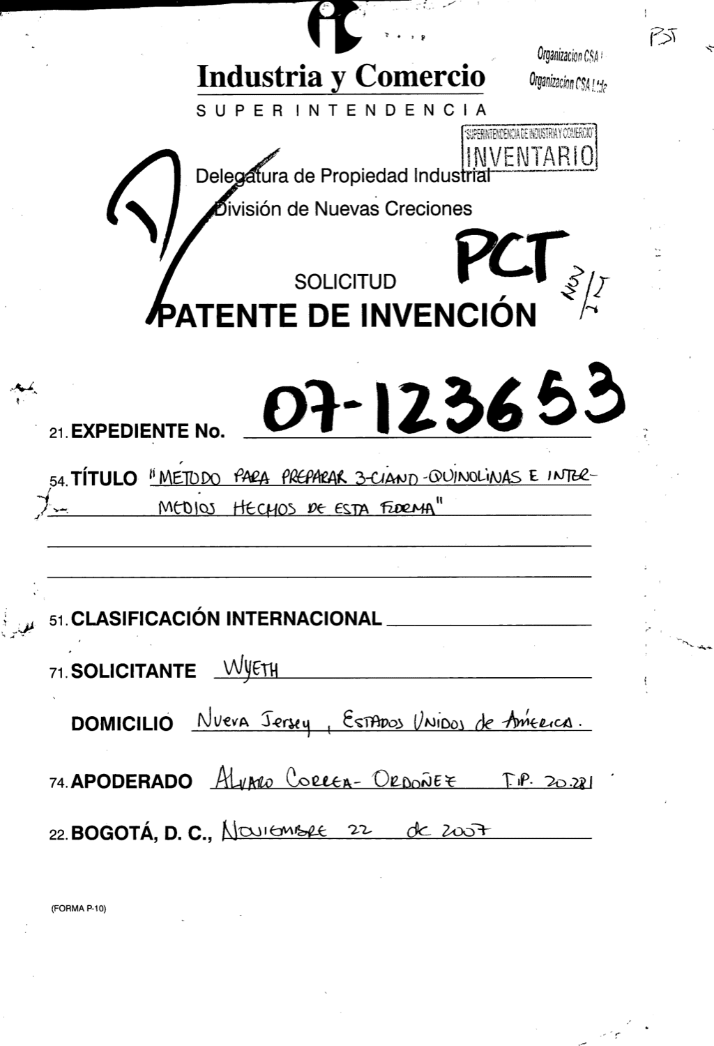 METODO PARA PREPARAR 3-CIANO-QUINOLINAS E INTERMEDIOS HECHOS DE ESTA FORMA