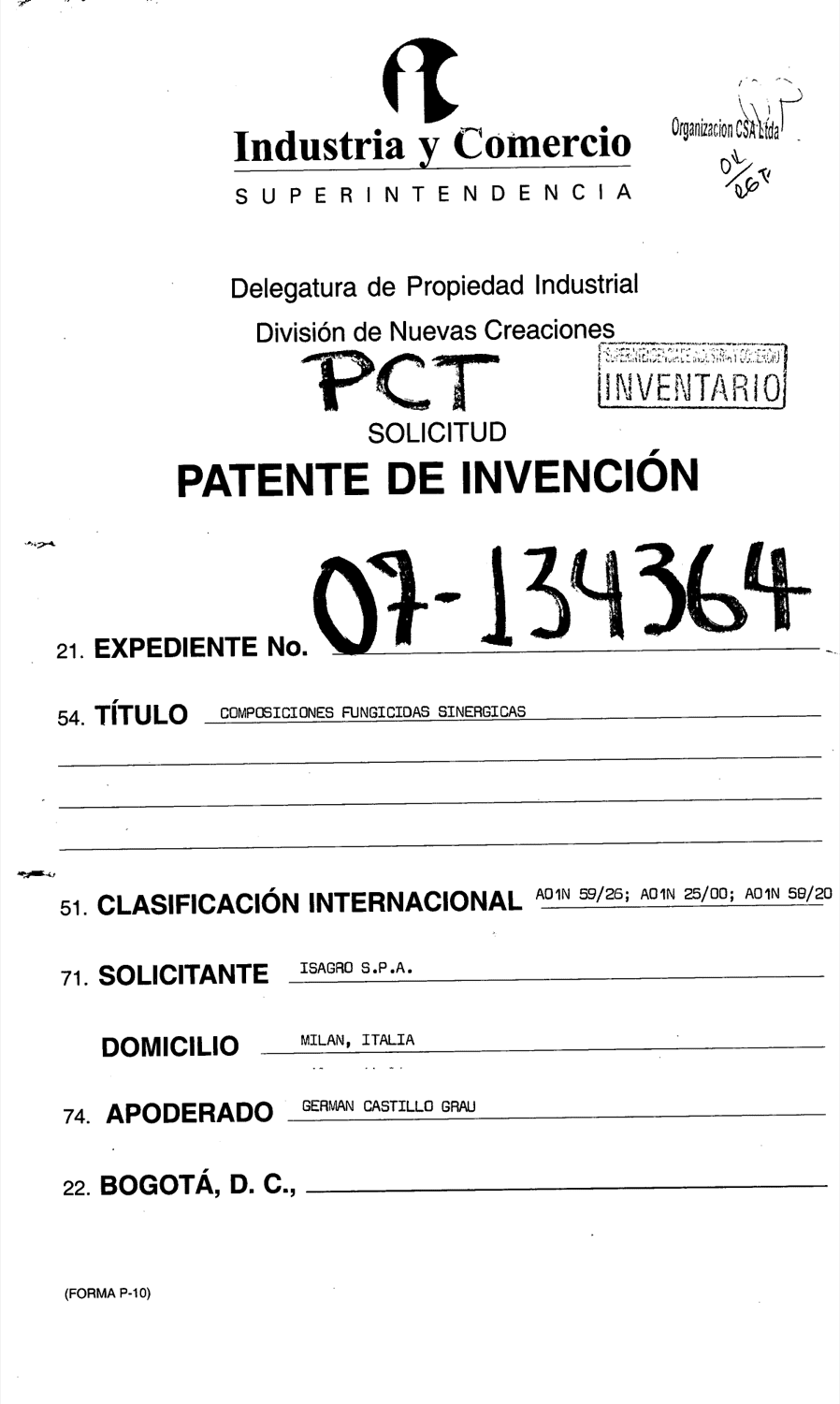 COMPOSICIONES FUNGICIDAS SINERGICAS