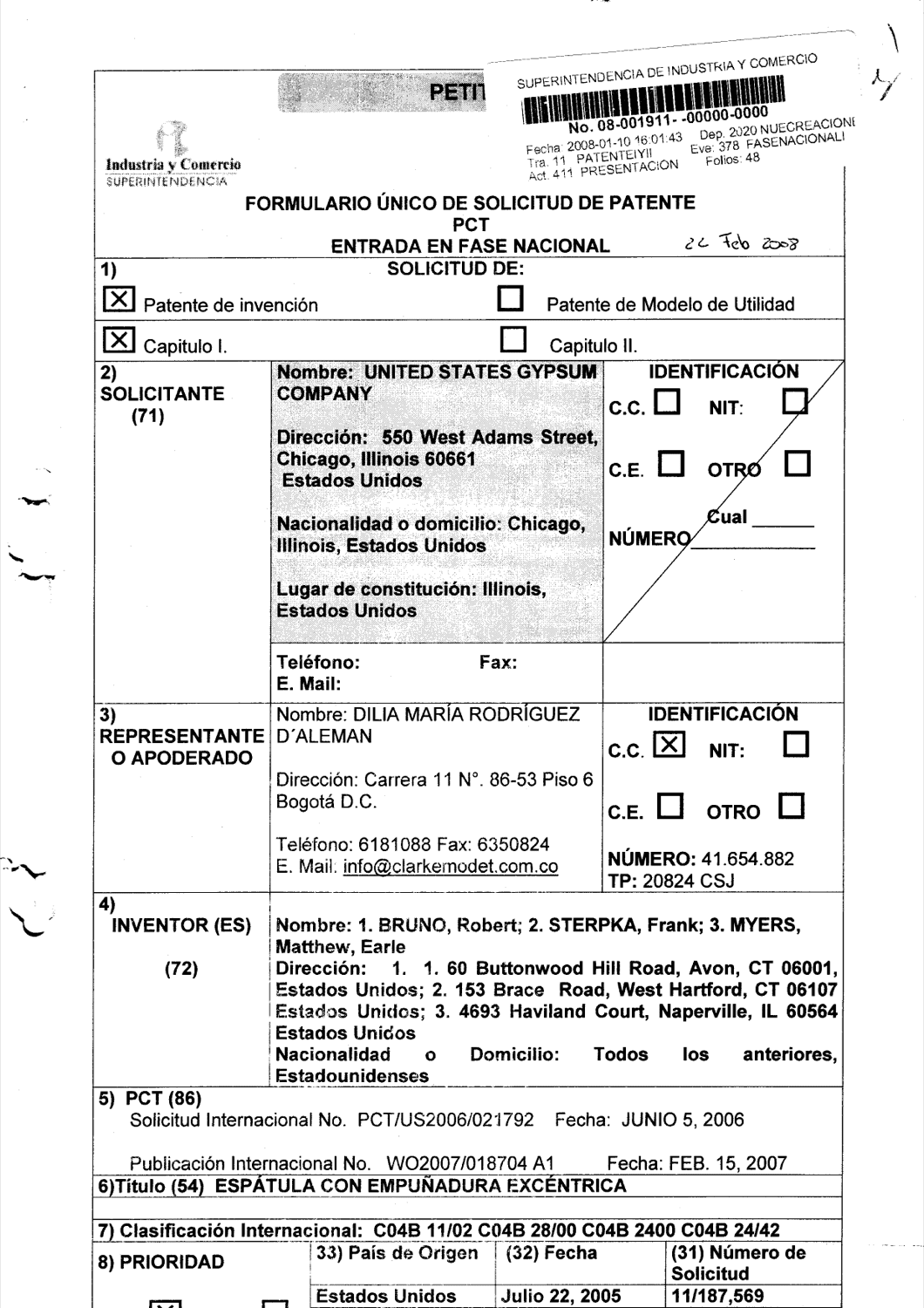 ESPÁTULA CON EMPUÑADURA EXCÉNTRICA