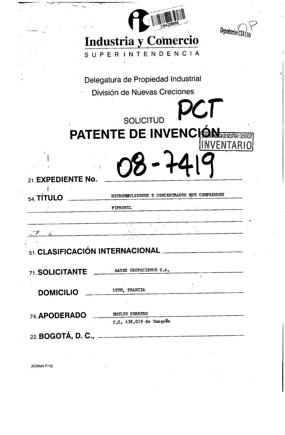 MICROEMULSIONES Y CONCENTRADOS QUE COMPRENDEN FIPRONIL