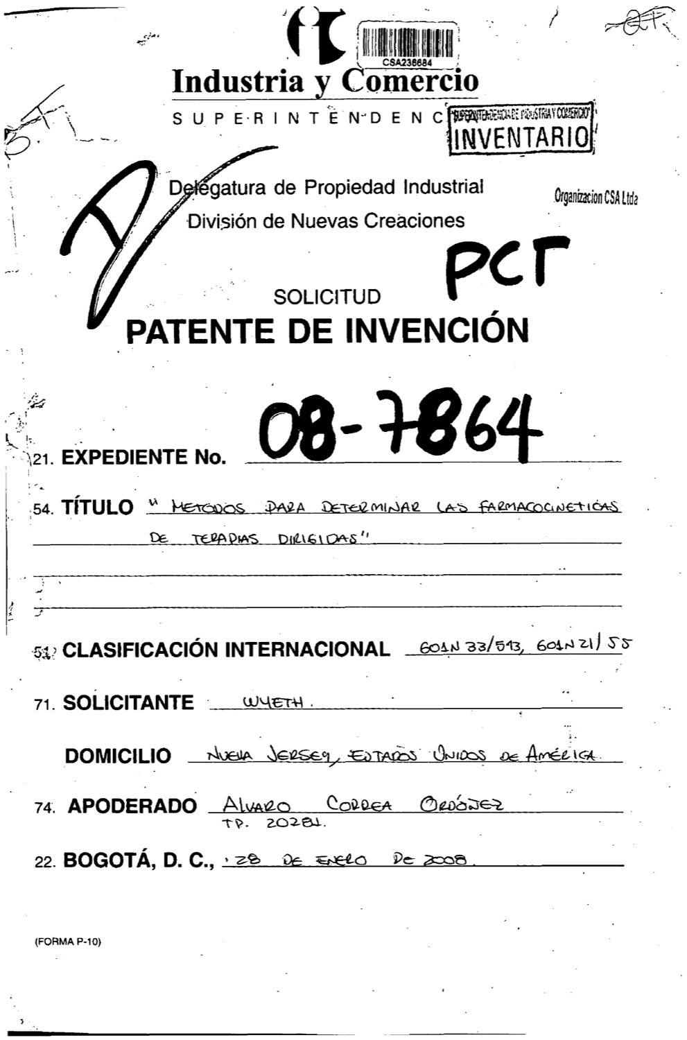 METODOS PARA DETERMINAR LAS FARMACOCINETICAS DE TERAPIAS DIRIGIDAS