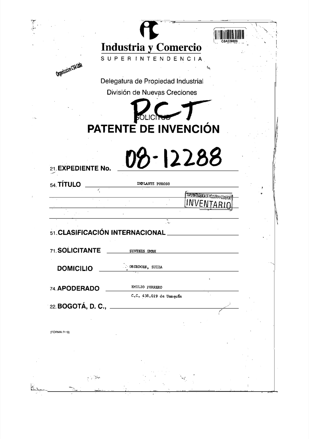 IMPLANTE POROSO