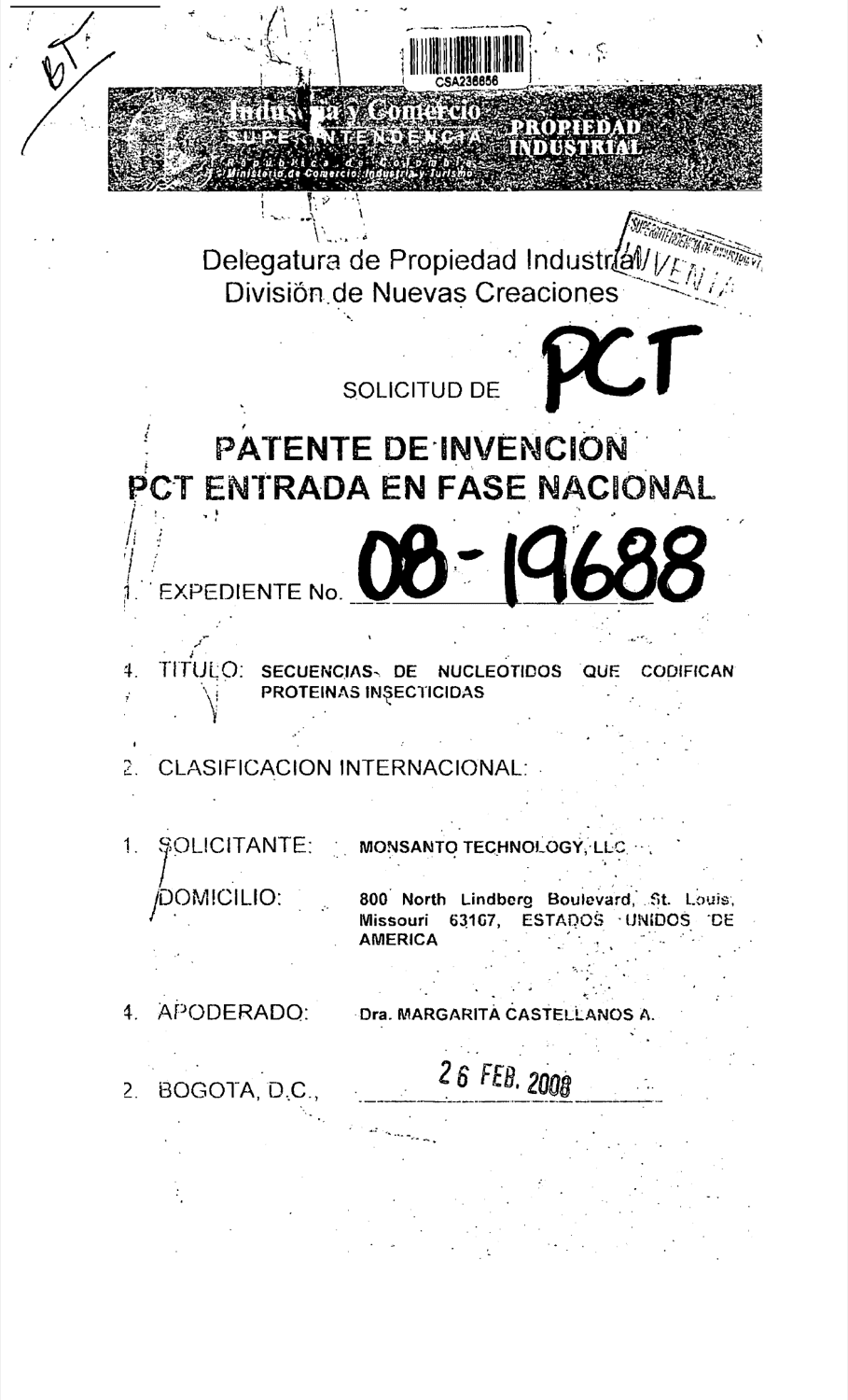 SECUENCIAS DE NUCLEÓTIDOS QUE CODIFICAN PROTEÍNAS INSECTICIDAS