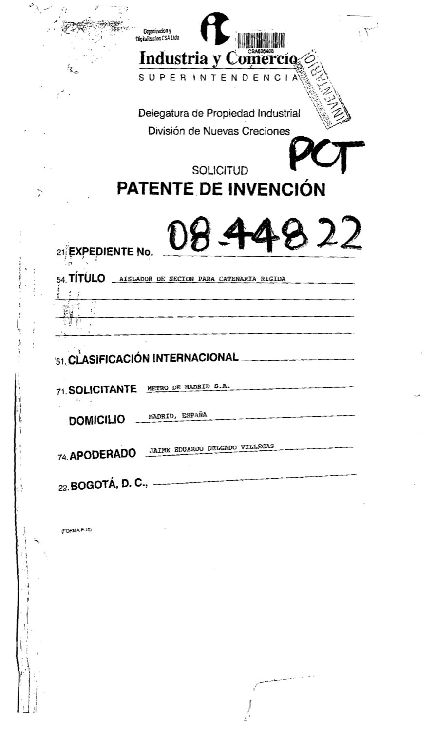 AISLADOR DE SECCIÓN PARA CATENARIA RÍGIDA