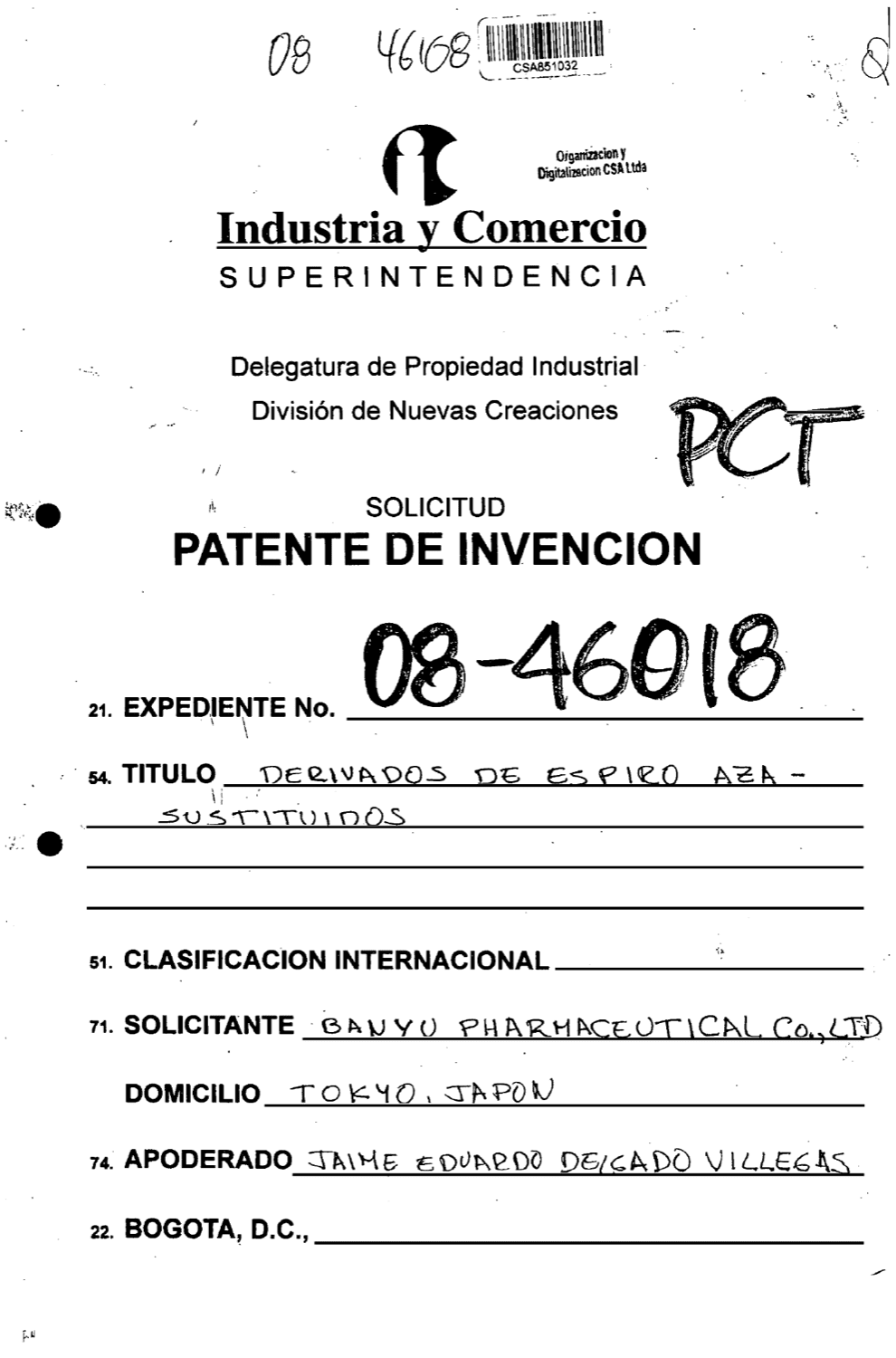 DERIVADOS DE ESPIRO AZA-SUSTITUIDOS
