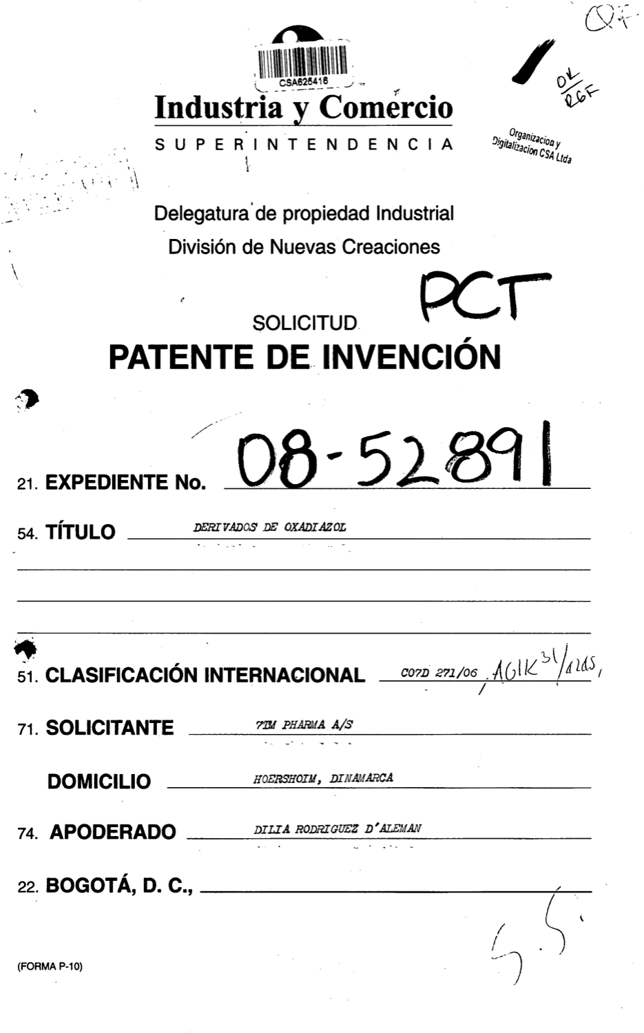 DERIVADOS DE OXADIAZOL