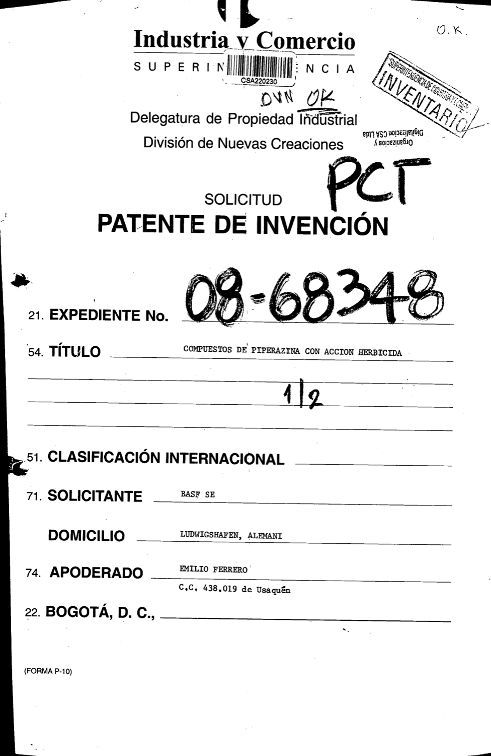 COMPUESTOS DE PIPERAZINA CON ACCION HERBICIDA