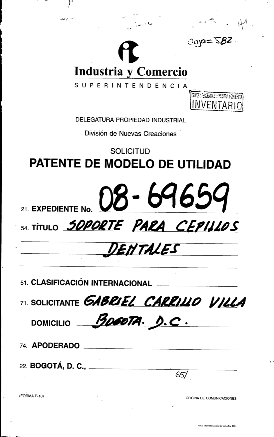 SOPORTE PARA CEPILLOS DENTALES