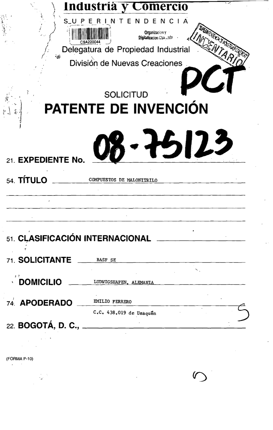 COMPUESTO DE MALONITRILO