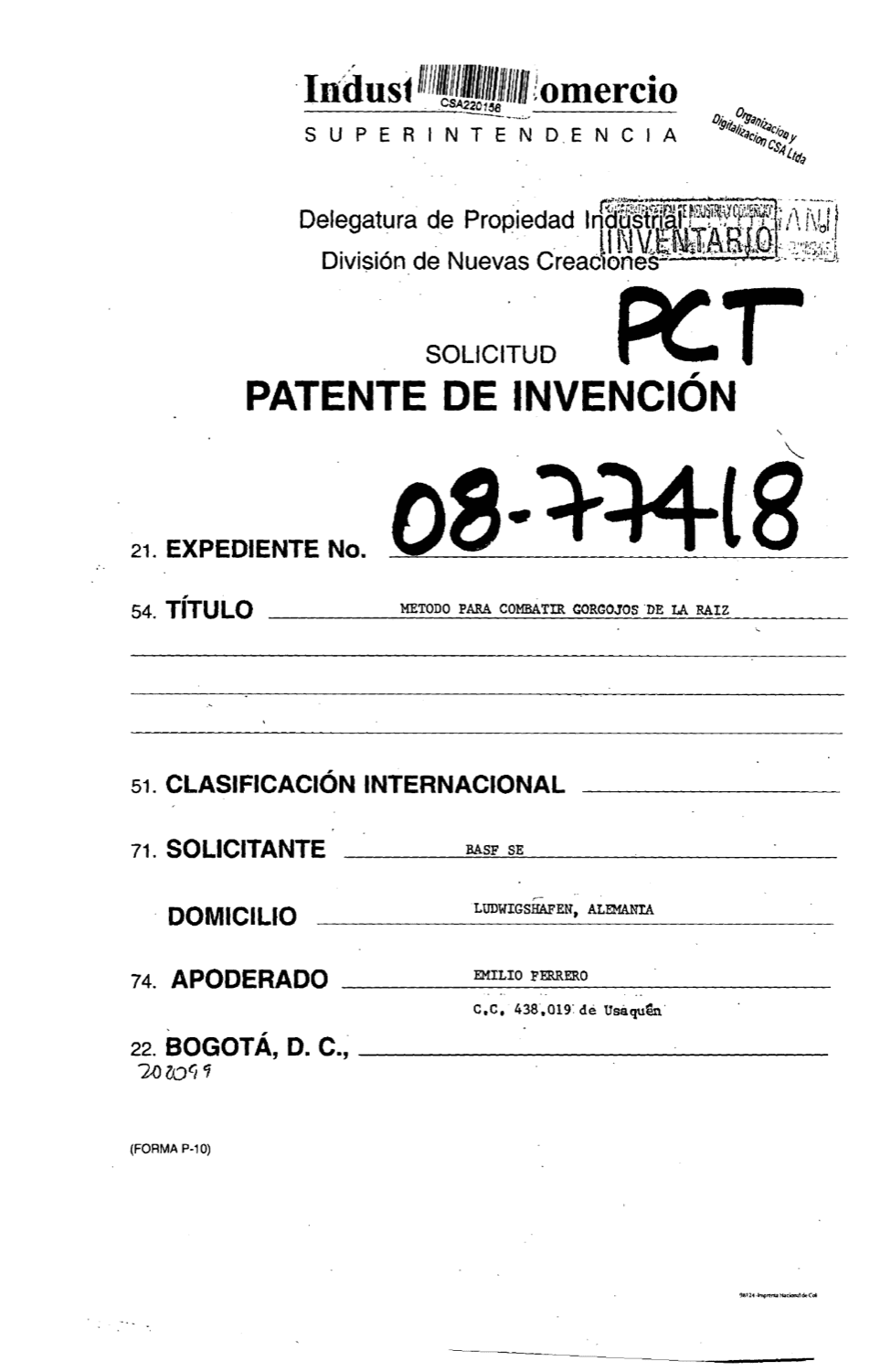 METODO PARA COMBATIR GORGOJOS DE LA RAIZ