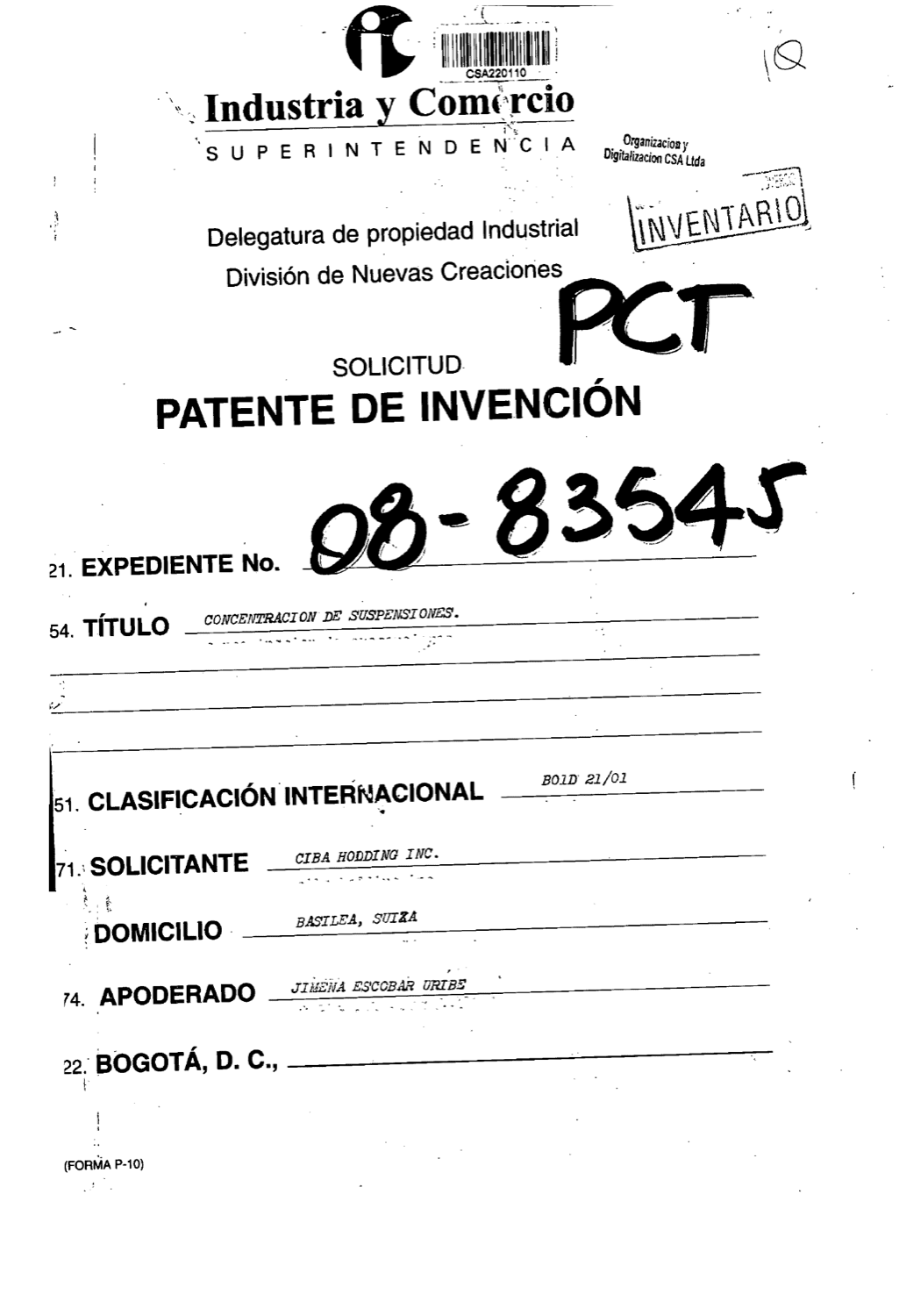 CONCENTRACION DE SUSPENSIONES