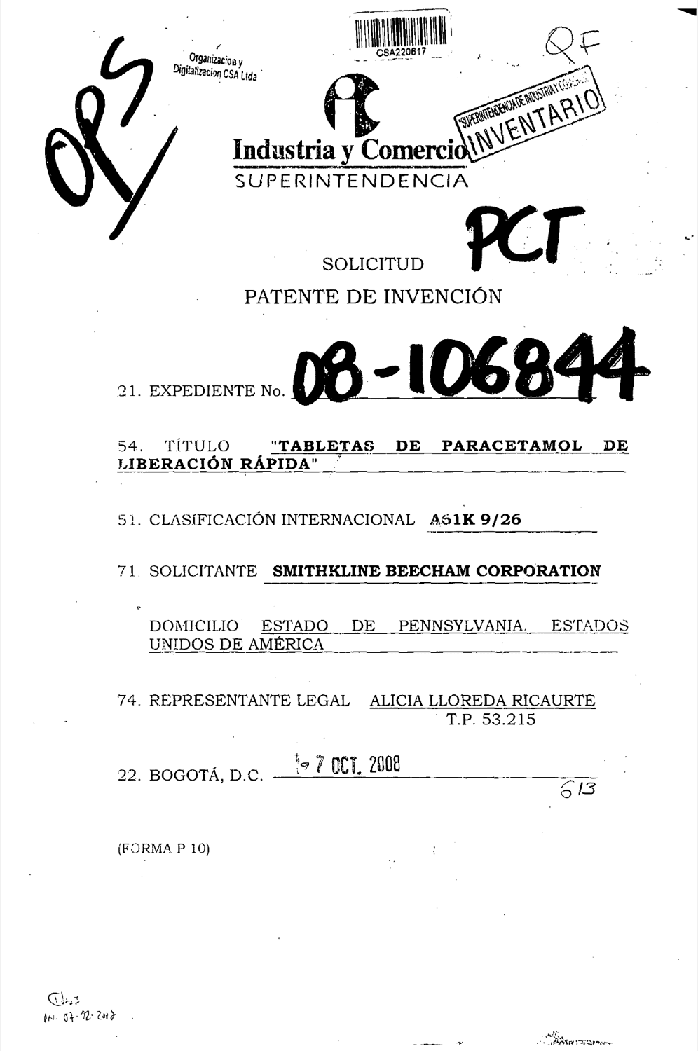 TABLETAS DE PARACETAMOL DE LIBERACION RAPIDA