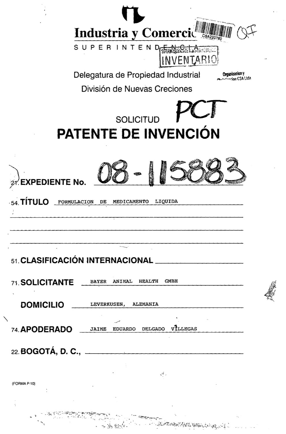 FORMULACION DE MEDICAMENTO LIQUIDA