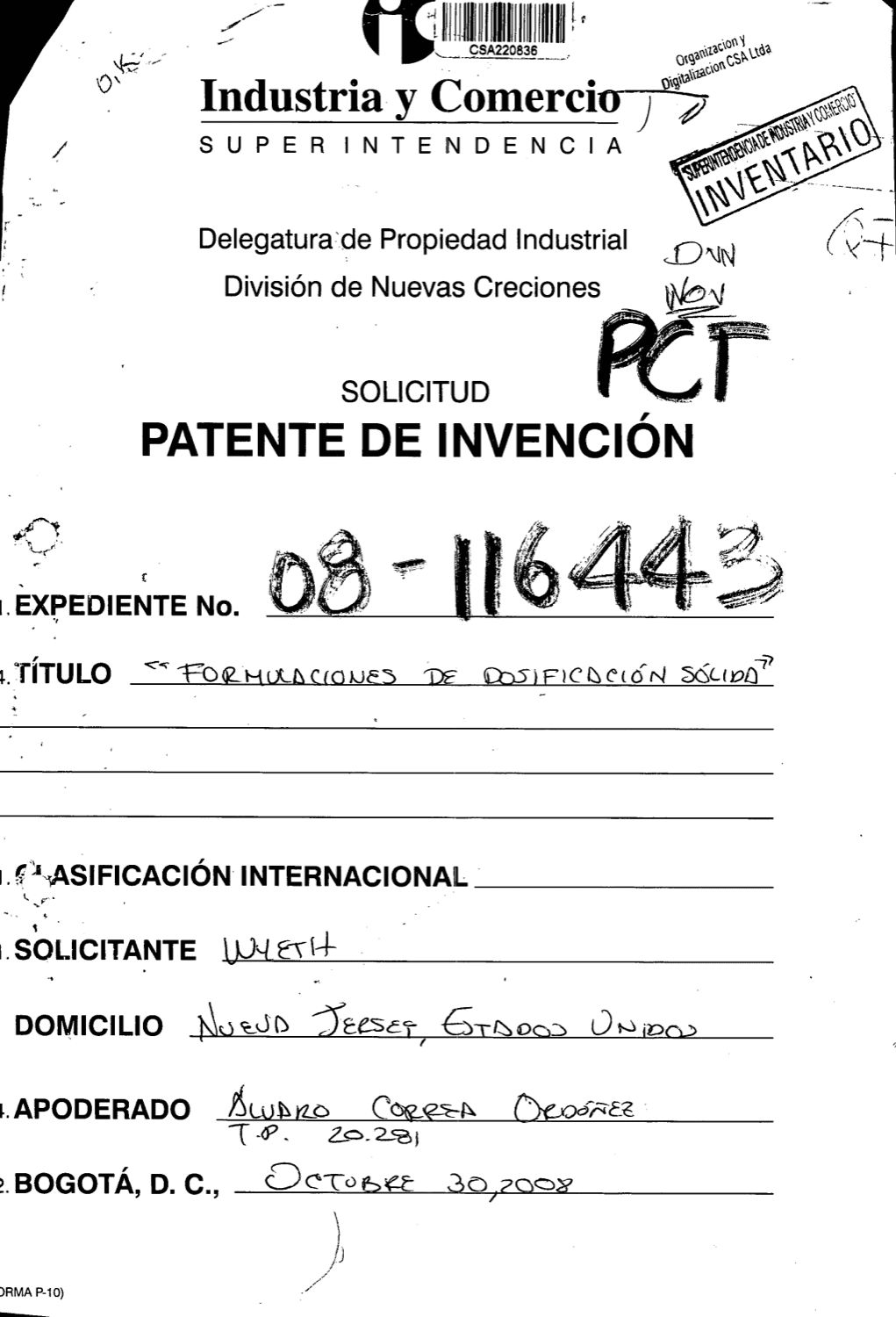 FORMULACIONES DE DOSIFICACION SOLIDA