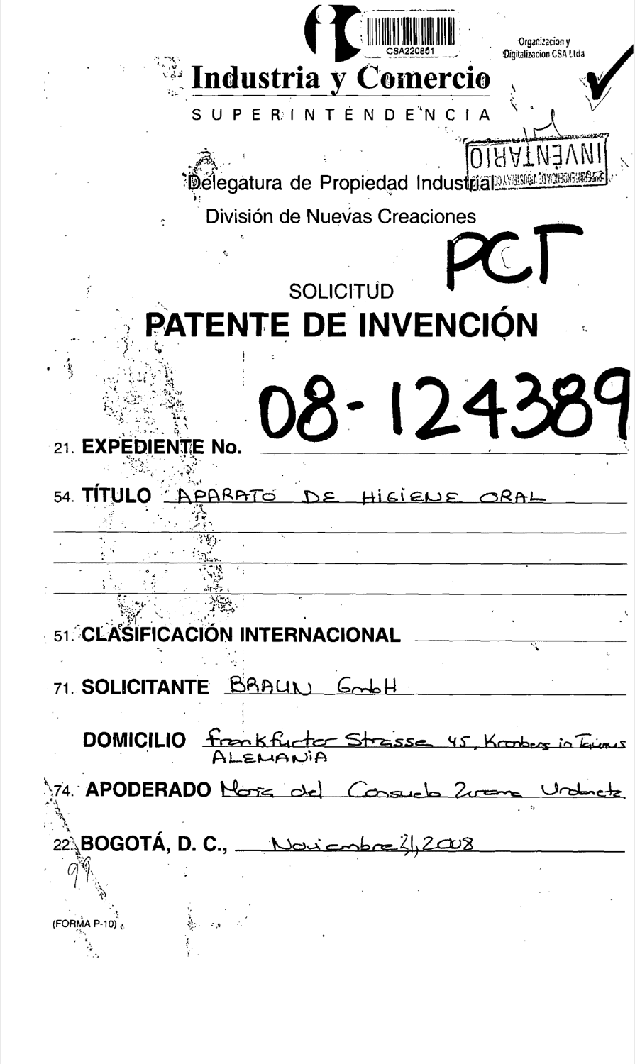 APARATO DE HIGIENE ORAL