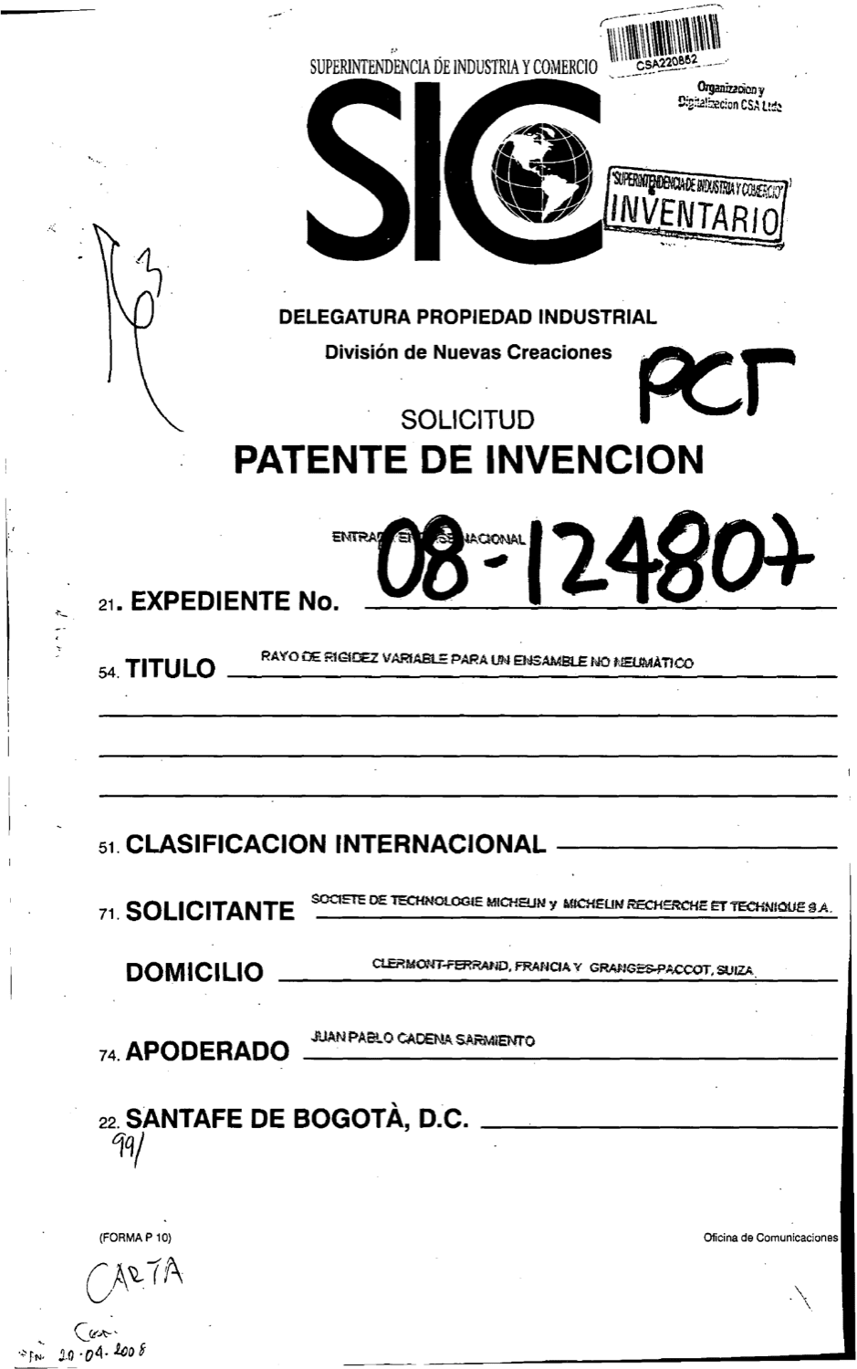 RAYO DE RIGIDEZ VARIABLE PARA UN EMSAMBLE NO NEUMATICO