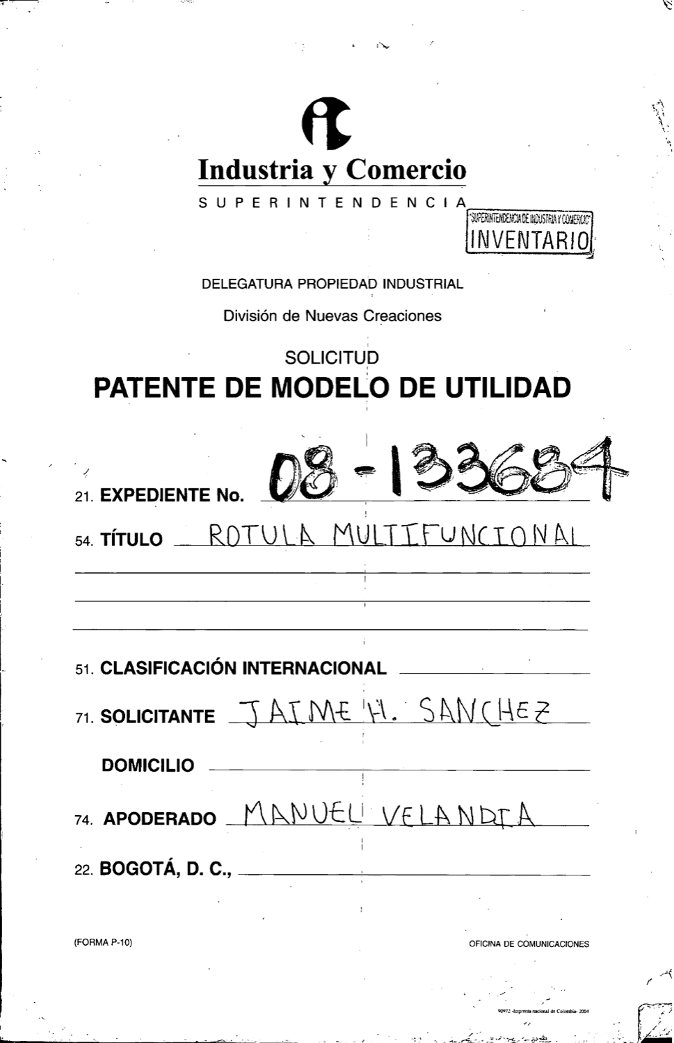 ROTULA MULTIFUNCIONAL