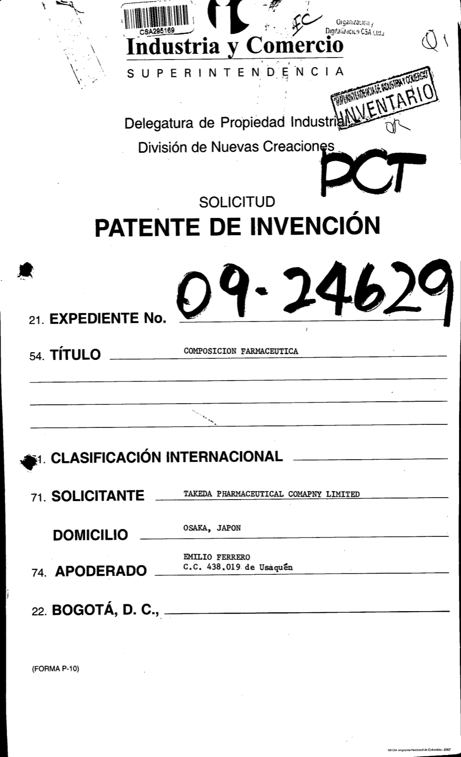 COMPOSICION FARMACEUTICA
