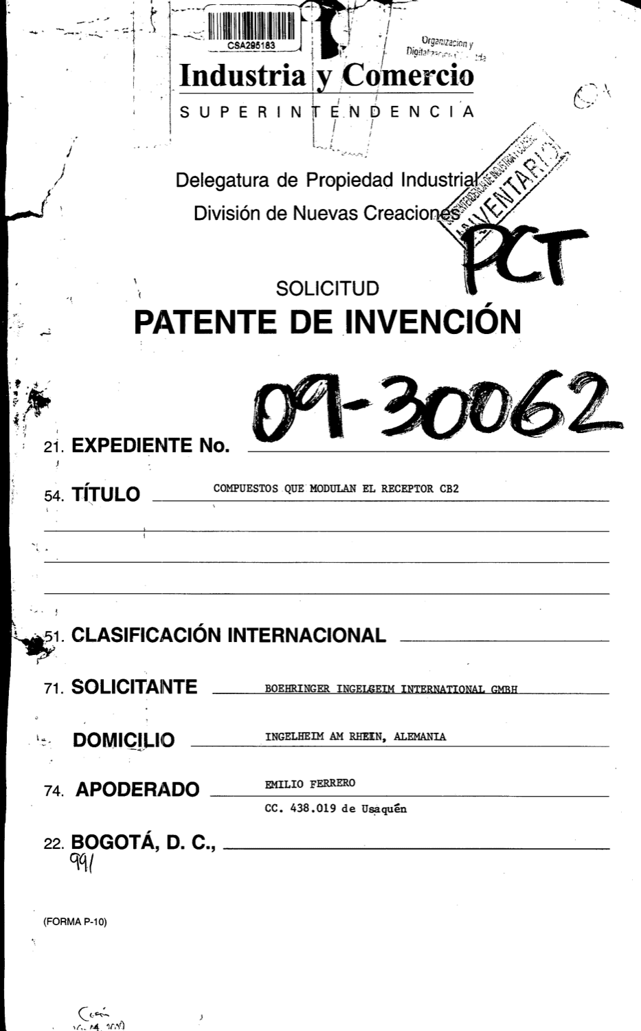 COMPUESTOS QUE MODULAN AL RECEPTOR CB2