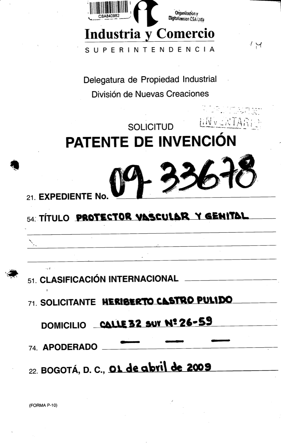 PROTECTOR VASCULAR Y GENITAL
