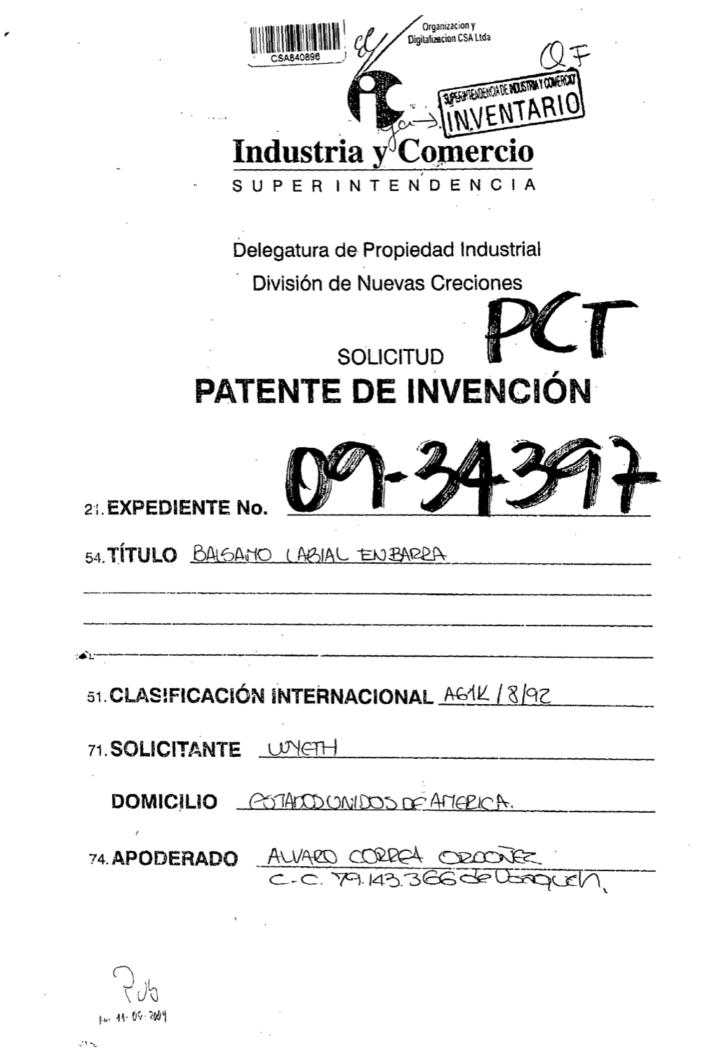 BALSAMO LABIAL EN BARRA