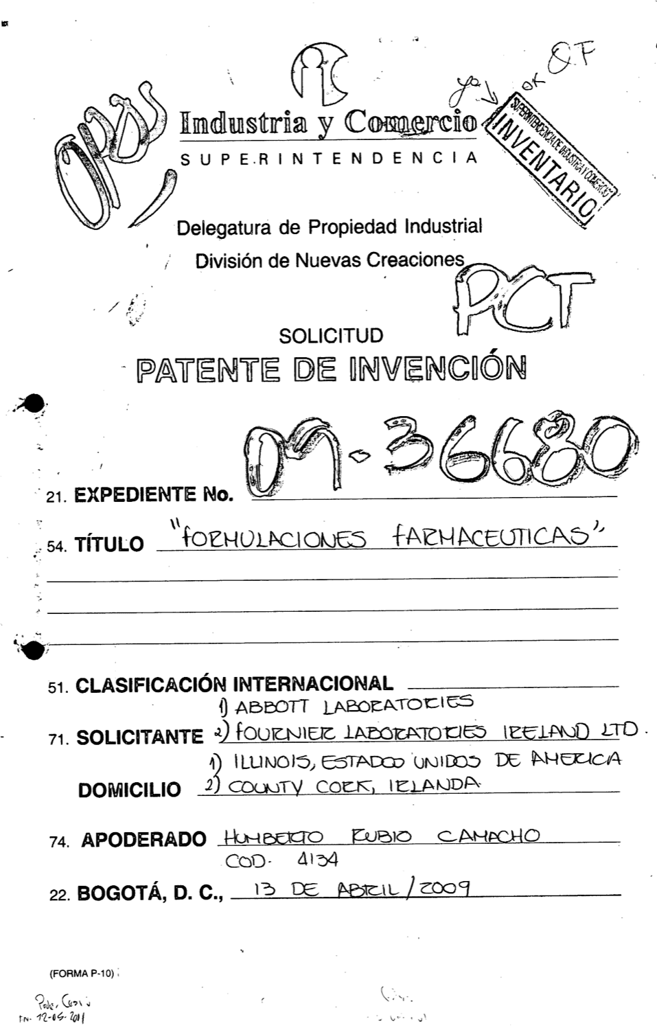 FORMULACIONES FARMACEUTICAS