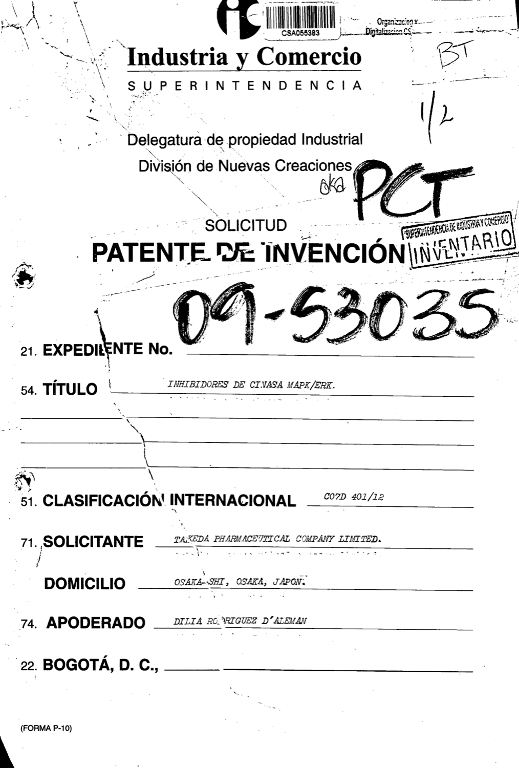 INHIBIDORES DE CINASA MAPK/ERK