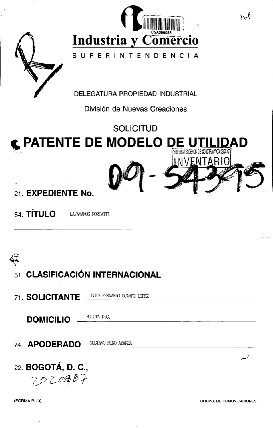 LAVAMANOS PORTATIL