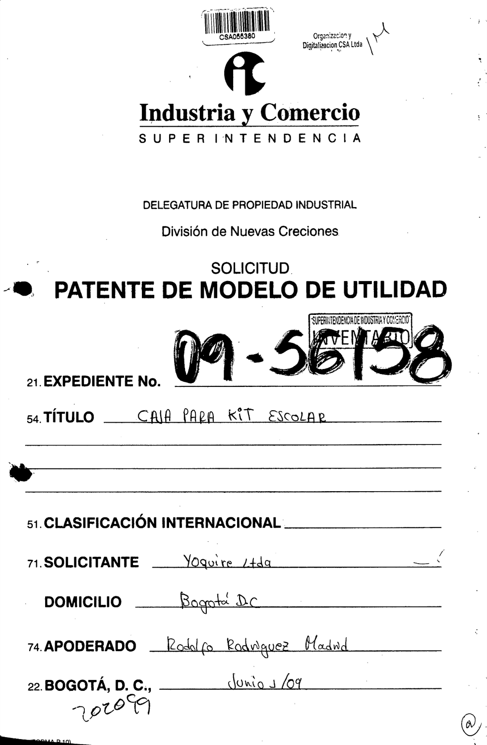 CAJA PARA KIT ESCOLAR