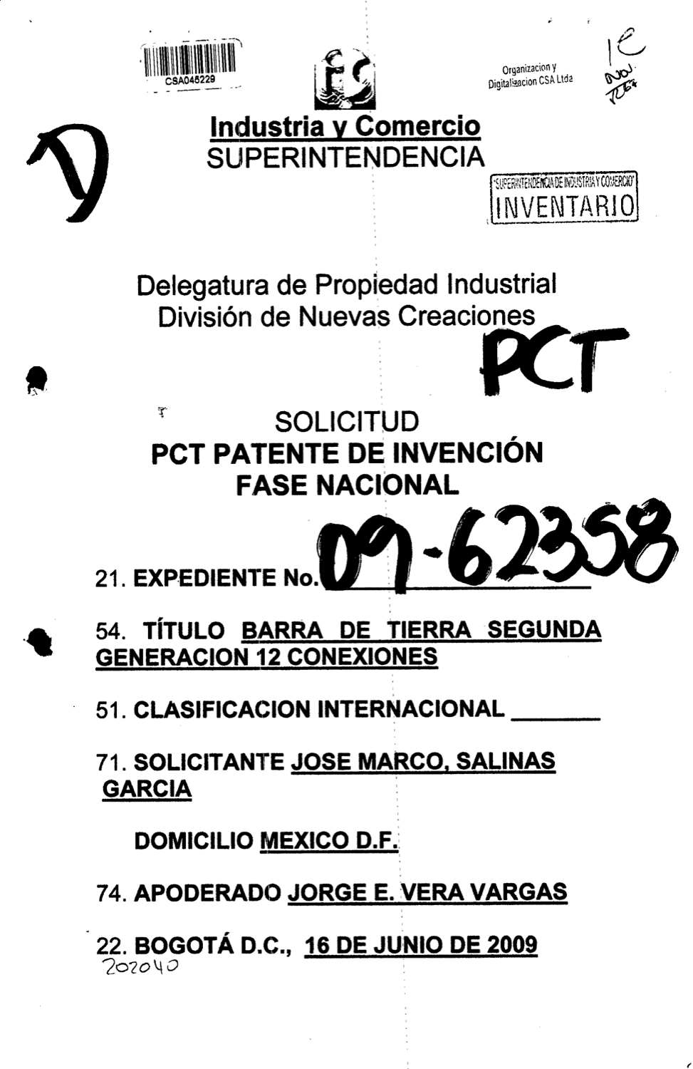 BARRA DE TIERRA DE SEGUNDA GENERACION 12 CONEXIONES