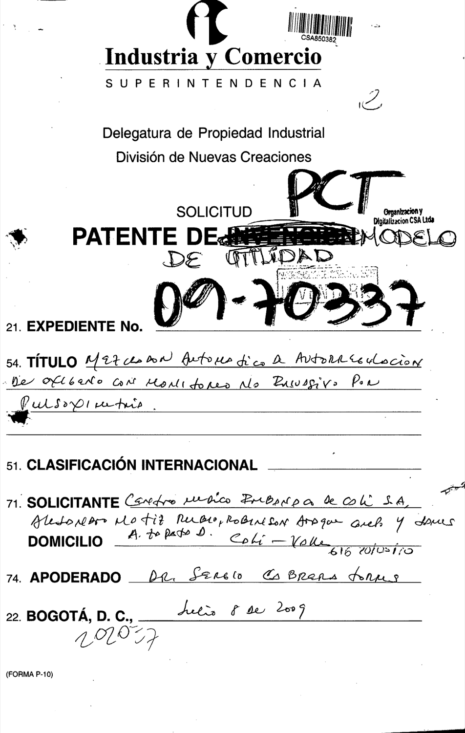 MEZCLADOR AUTOMATICO DE AUTORREGULACIÒN DE OXIGENO CON MINOTOREO NO INVASIVO POR PULSOXIIMETRIA