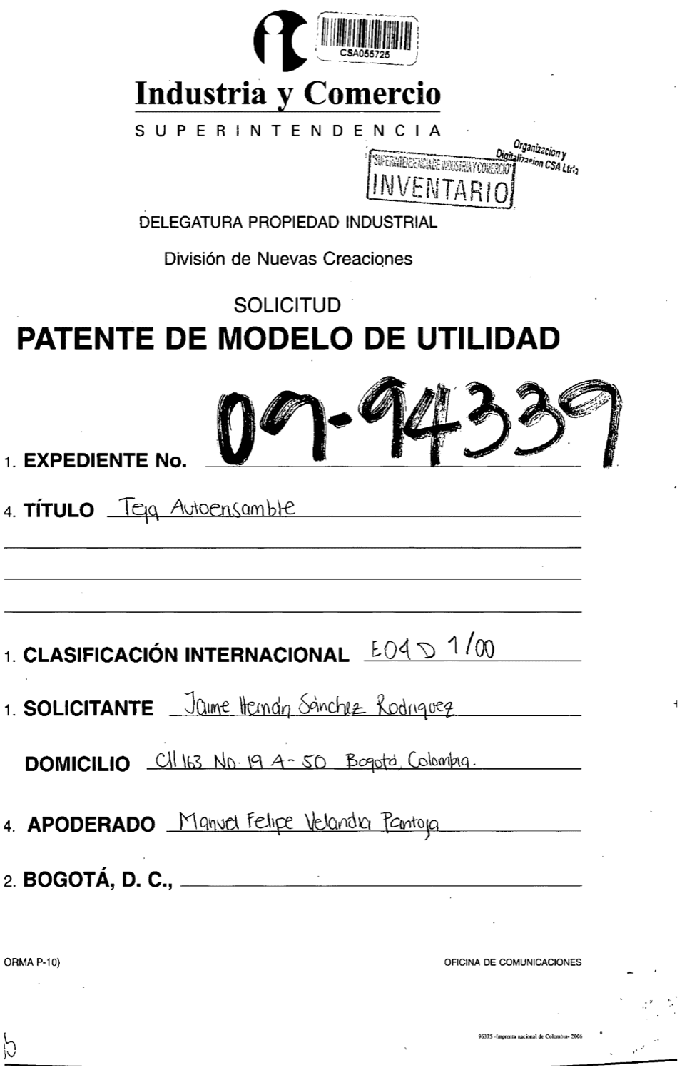 TEJA AUTOENSAMBLE